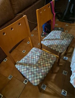 Set de 4 sillas de madera