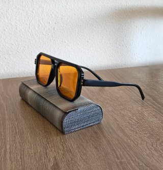 Gafas Aviador Cuadradas Lentes Naranja