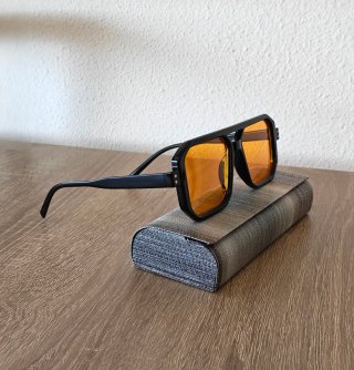 Gafas Aviador Cuadradas Lentes Naranja