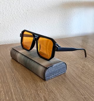 Gafas Aviador Cuadradas Lentes Naranja