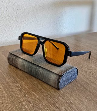 Gafas Aviador Cuadradas Lentes Naranja