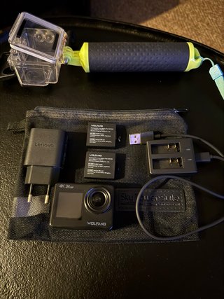 Cámara deportiva WOLFANG 4K 24MP + accesorios