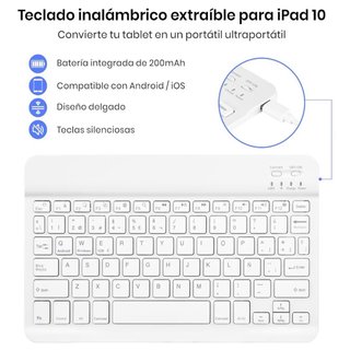 Funda con Teclado para iPad 11.ª y 10.ª Gen