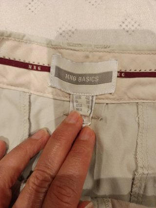 Bermudas Mango Beige Talla 40