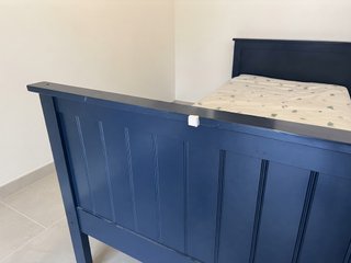Letto singolo Ashley blu