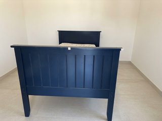 Letto singolo Ashley blu