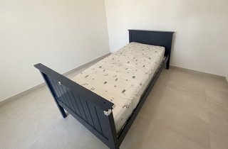 Letto singolo Ashley blu