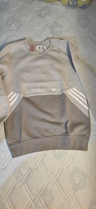 Felpa Adidas beige/grigia taglia 13/14  anni