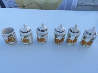 Set de 11 Tarros de Cerámica Vintage