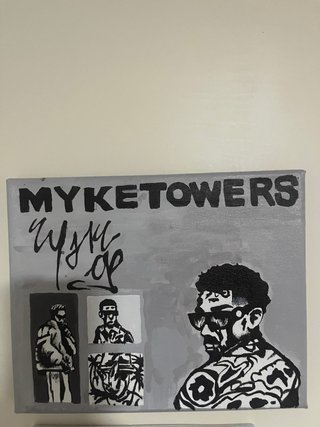 Cuadro de Myke Towers