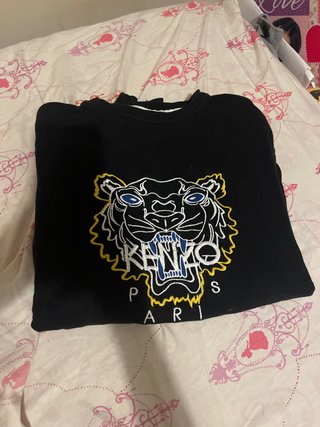 Sudadera Kenzo Negra con Tigre