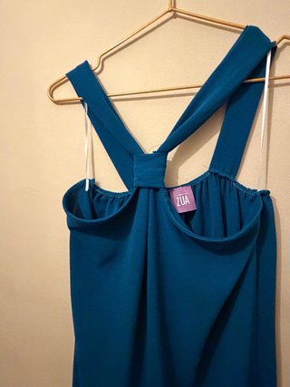 Vestido ZÚA verde/Azul
