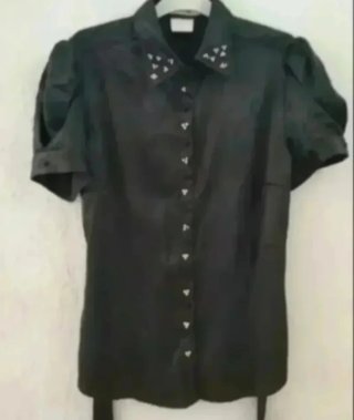 Camisa Negra Elegante Mujer