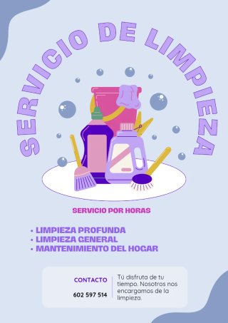 Servicio de Limpieza doméstica.