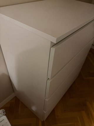 Cómoda IKEA Malm 4 Cajones Blanca