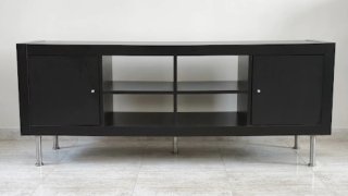 Muebles de salón completo y TV Ikea lack negro