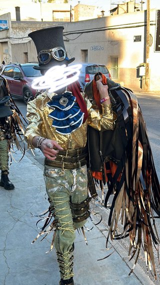 Disfraz Carnaval Hecho a Mano Talla Única,S hombre