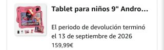 Tablet Infantil Antiroturas 12GB RAM Rosa