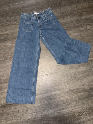 Vaqueros Mango Azul