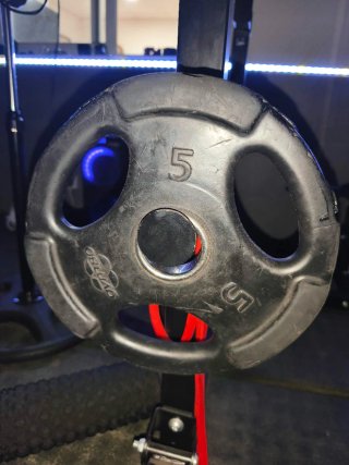 Discos Olímpicos Gym80 50mm (15kg, 10kg, 5kg)