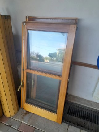 Hojas de Ventana de Madera si marco