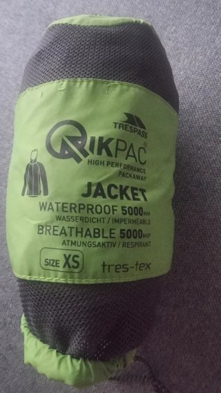 Chubasquero Trespass RIKPAC Packaway Talla XS
