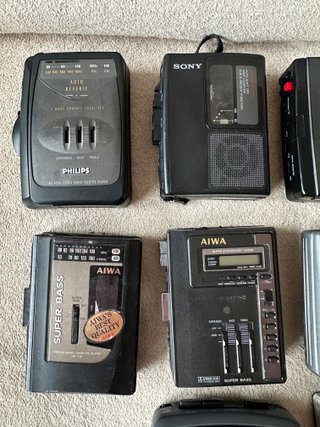 Lote 10 Reproductores Cassette Vintage