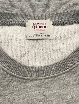 Sudadera Pacific Republic Gris Vintage