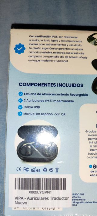 Auriculares Traductor VIPA Negro