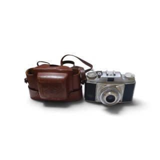 Cámara Analógica Agfa con Funda de Piel