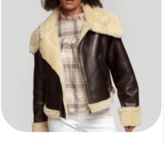 Chaqueta Aviador Victoria R Marrón y Beige