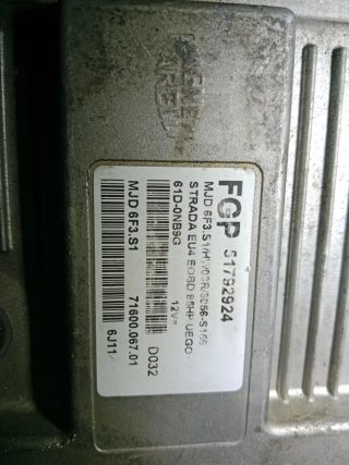 Centralita ECU Fiat Strada 51792924 MJD 6F3.S1