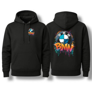 Sudadera Negra con Estampado BMW