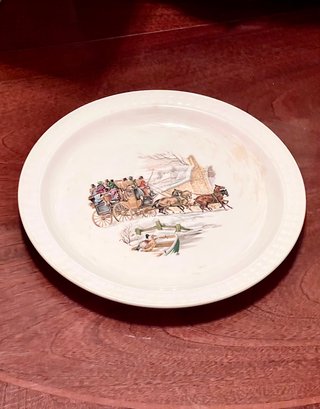 Plato decorativo vintage carruaje 26cm