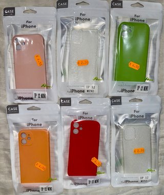 Pack 4 – 6 fundas iPhone 12 Mini nuevas