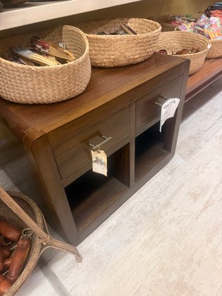 Mesa Auxiliar de Teca 90x90