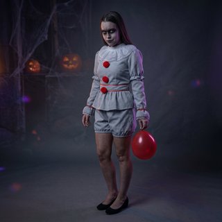 Disfraz Pennywise Talla L - Payasa Siniestra Mujer