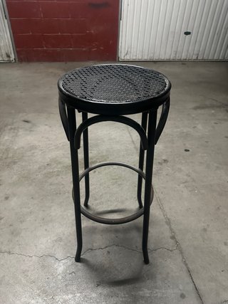 Taburete de Bar Metálico Negro