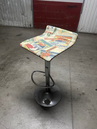 Taburete de Bar Regulable Estampado