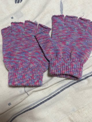 Guantes sin dedos de punto