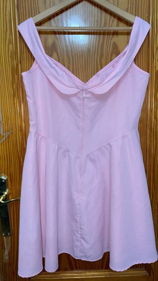 Vestido rosa con lazo T42