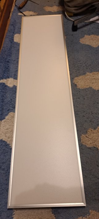 Lámpara plafon Panel LED Rectangular Plateada