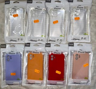 Pack 6 – 8 fundas iPhone 12 (6,1”) nuevas