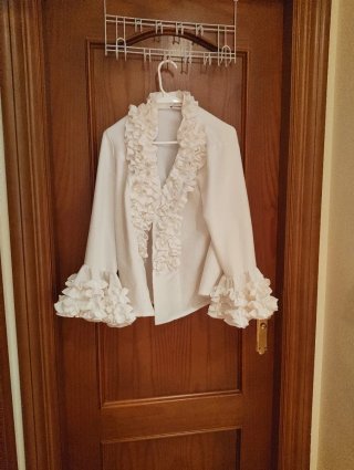 Camisa flamenca blanca con volantes