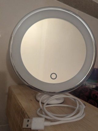 Espejo de maquillaje LED con Aumento 10X