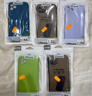 Pack 7 – 5 fundas iPhone 11 Pro Max nuevas