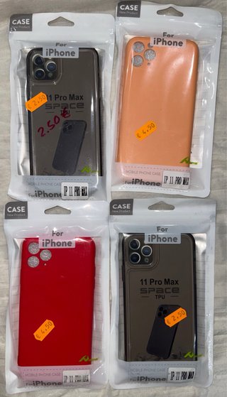 Pack 8 – 4 fundas iPhone 11 Pro Max nuevas