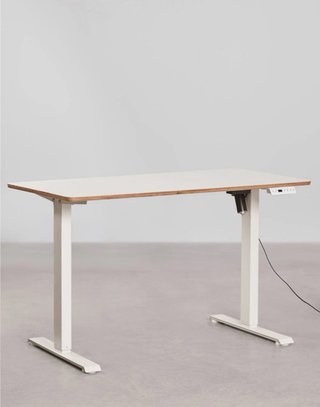 Mesa Escritorio Elevable Eléctrica madera