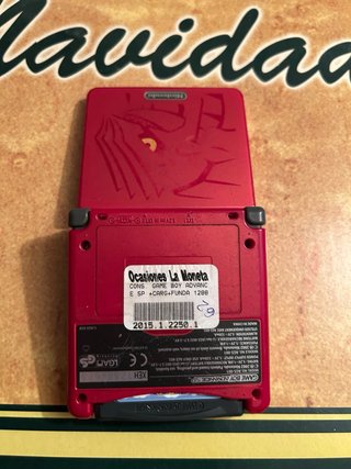 Nintendo Game Boy Advance SP edición pokemon rubi