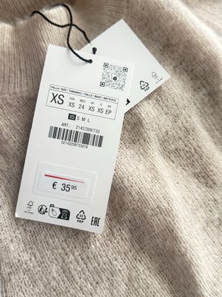 Suéter Zara Beige Talla Única